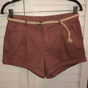 Brand new Forever 21 mauve woven shorts